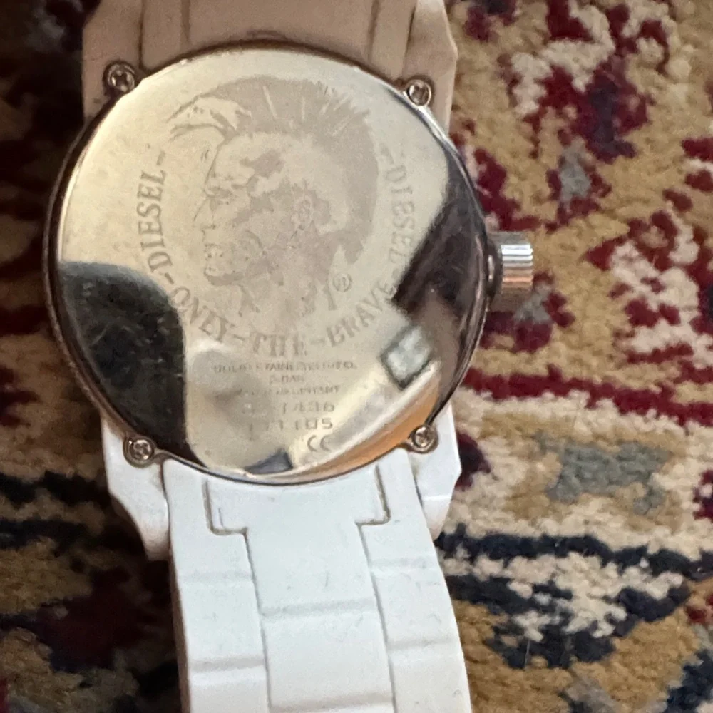 Diesel White Rubber strap